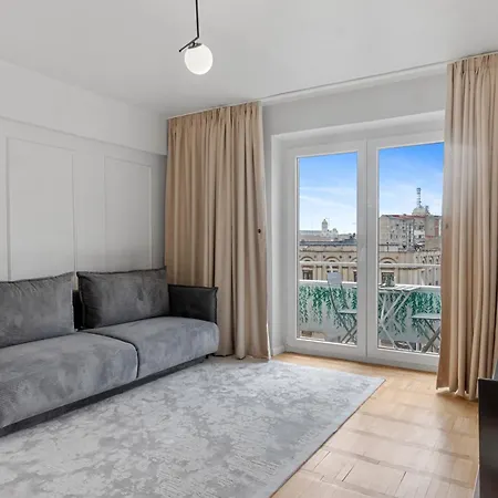 아파트 Beautique Panoramic View On People Palace 부쿠레슈티
